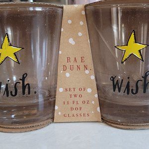 Rae Dunn Double Old Fashioned Glasses